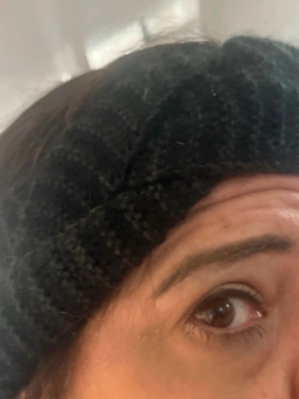 H&M Black Cable Knit Headband